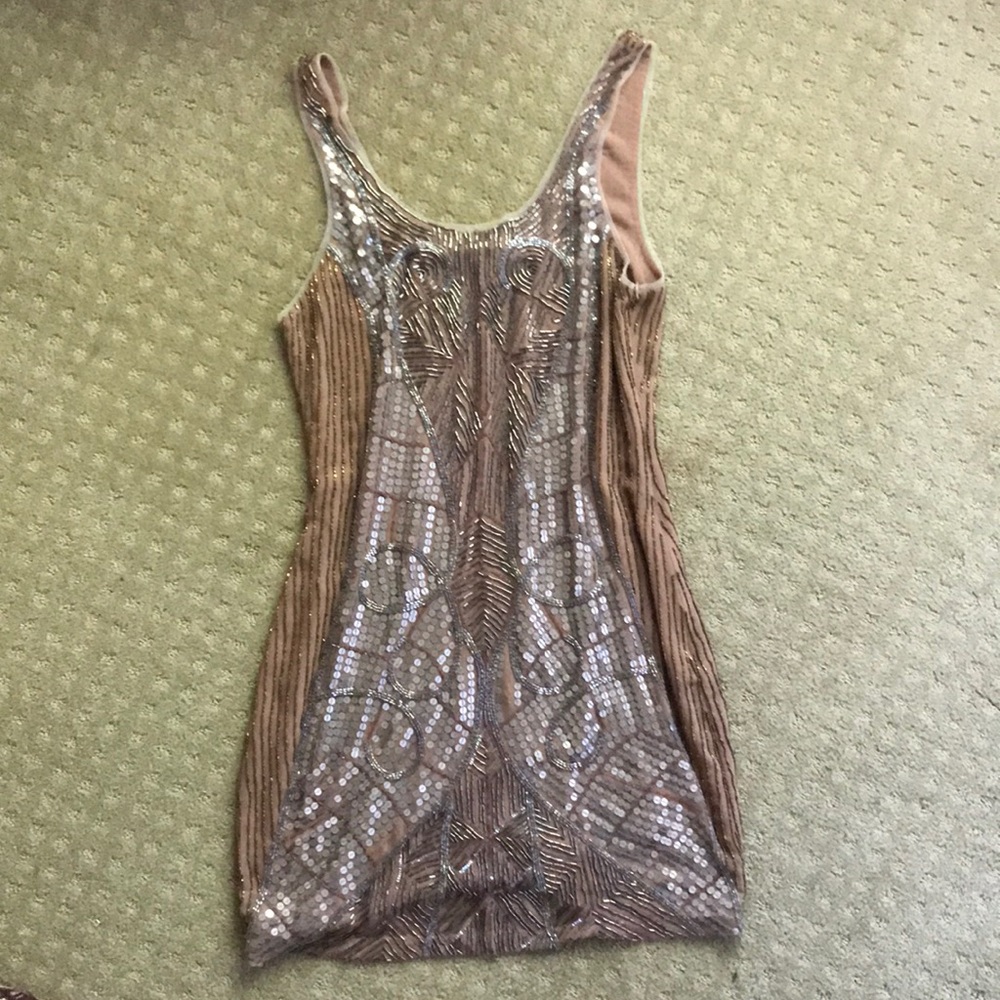 Urban Outfitters Sequined Sleeveless Dress
